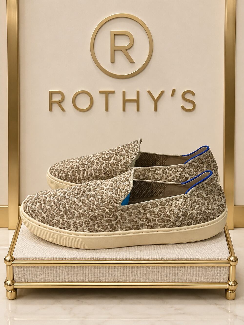 Rothy’s The Original Slip-On Sneaker Animal Print Knit Women’s 10